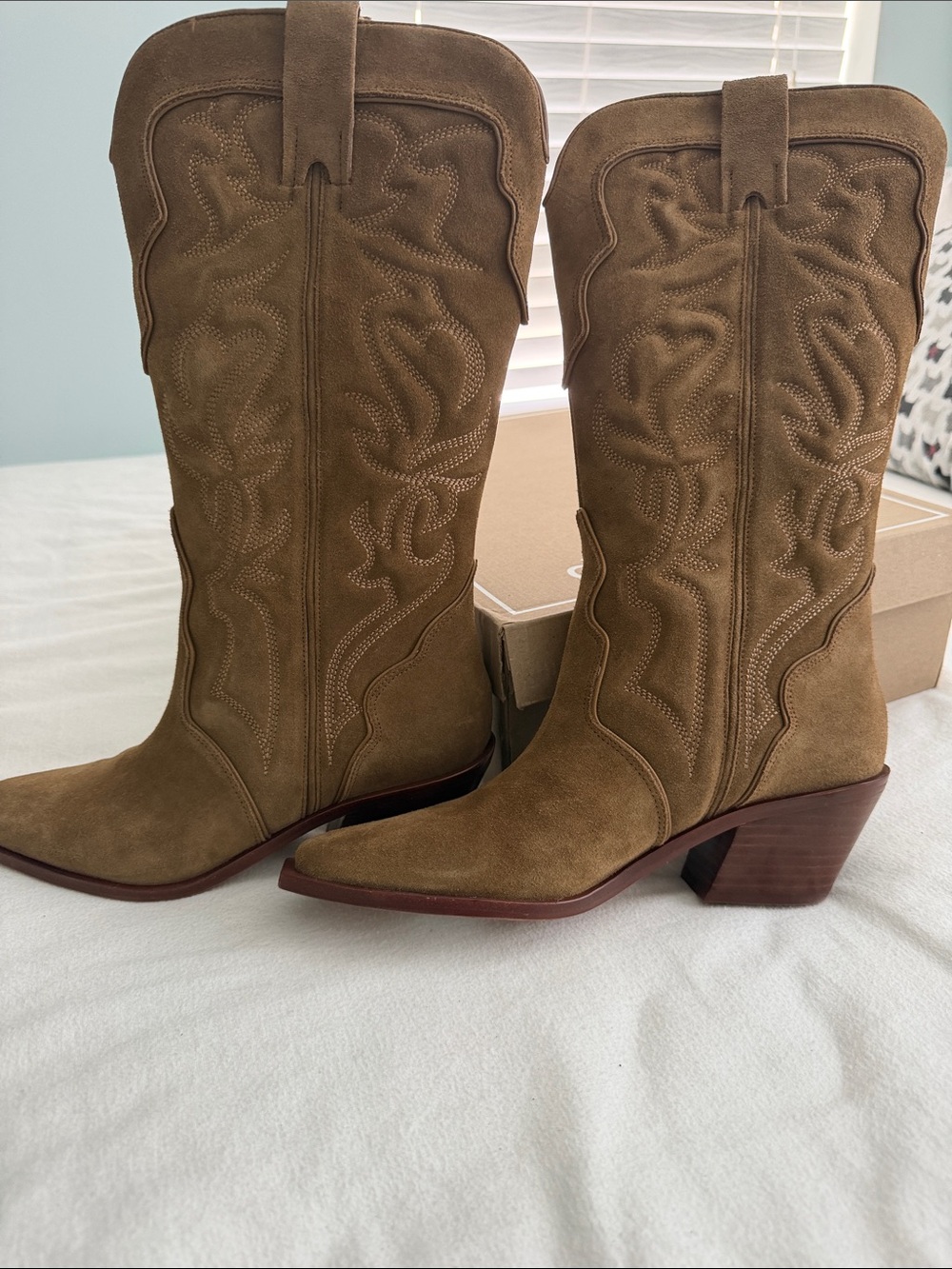Dolce Vita Suede Cowboy Boots